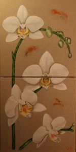 Voir le détail de cette oeuvre: Diptique Orchidées